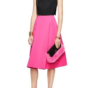 Kate Spade Pink and Black Color Block Bow Dress